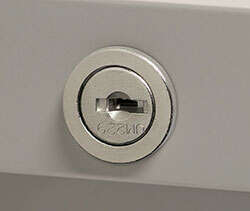 Furniture lock with code (upside down)