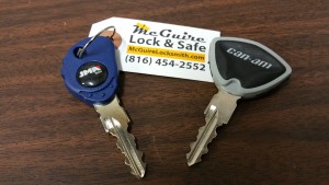 Can-Am Spyder original key and replacement key
